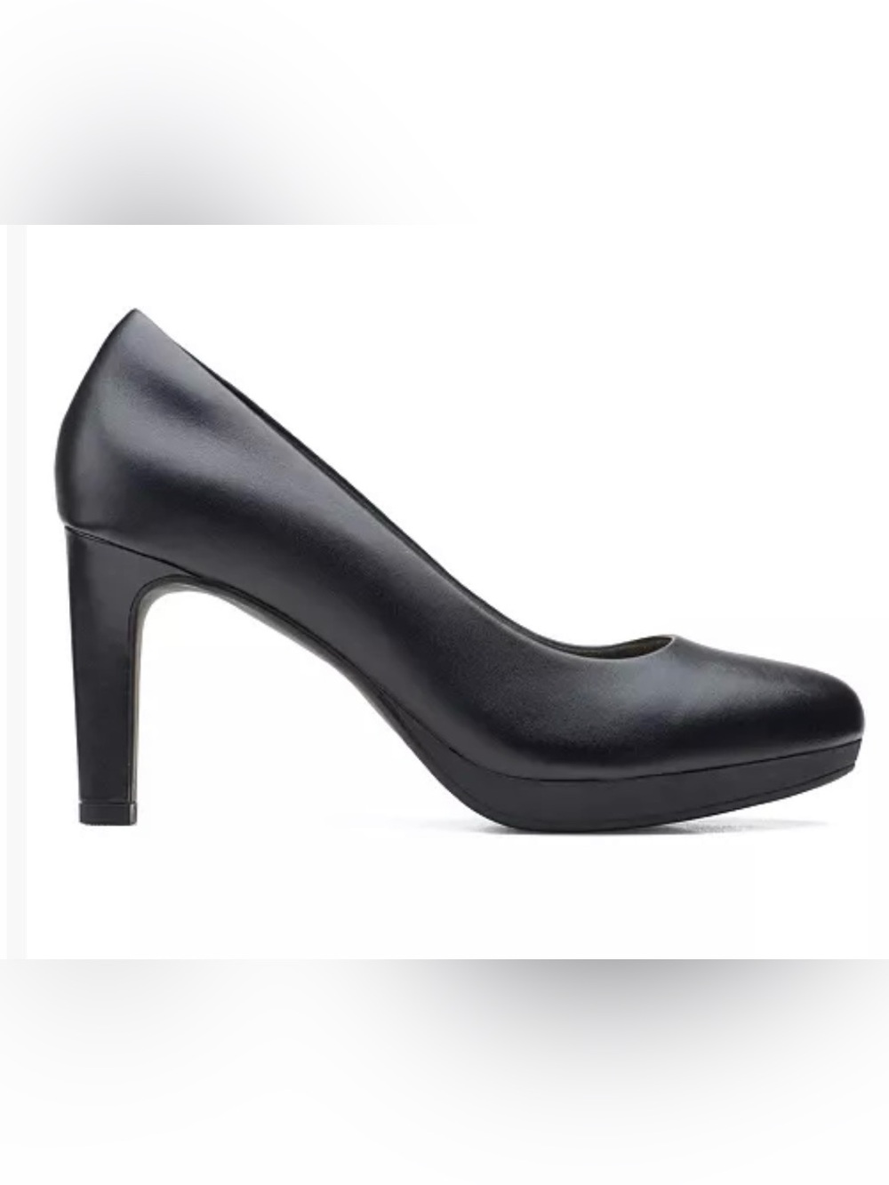 NWOT Clark’s Amber Joy Classic Black Women's Leather Comfort Pump size 9